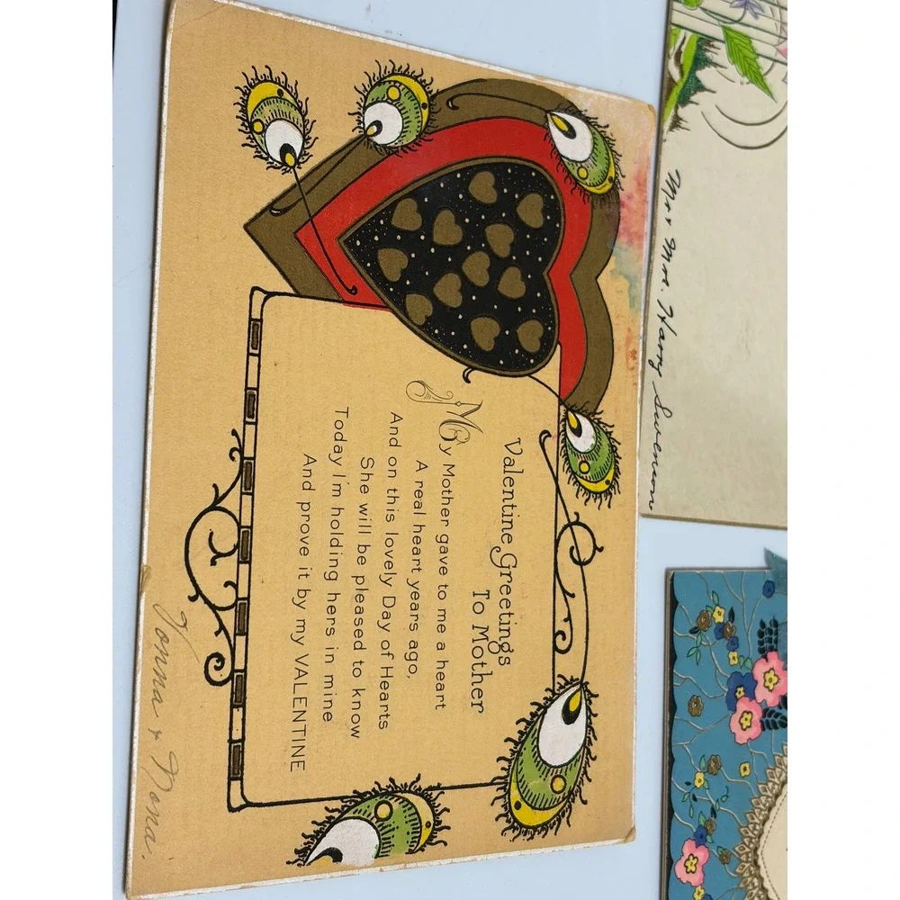 Lot 12 Vintage Greeting Cards 1925-40s • 2 UNUSED • Mother, Easter, Valentine